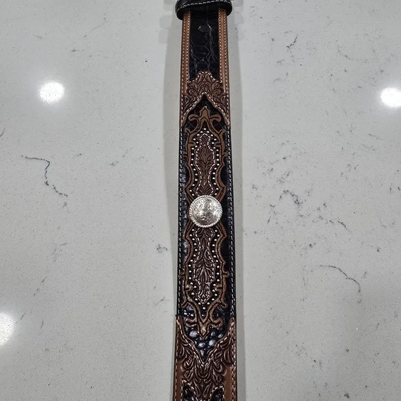 Tony Lama Western Style Belt - Picture 6 of 6
